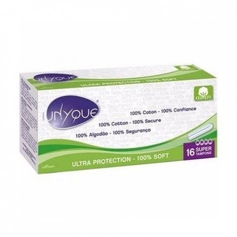 Unyque Ultra Protection 100% Soft Super 16 Tampons pas cher, discount