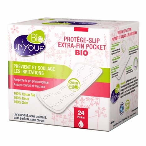 Unyque Protège-Slip Extra-Fin Pocket Bio 24 Pocket pas cher, discount