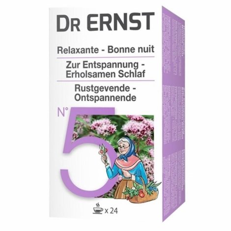 Dr Ernst N°5 Relaxante - Bonne Nuit 24 filtrettes pas cher, discount