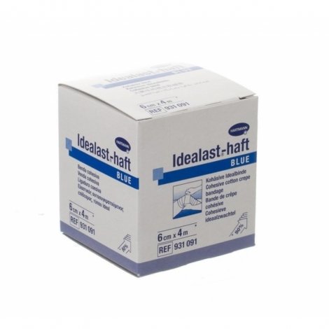 Hartmann Idealast-Haft Bleu Bande de Crêpe Cohésive 6cm x 4m pas cher, discount