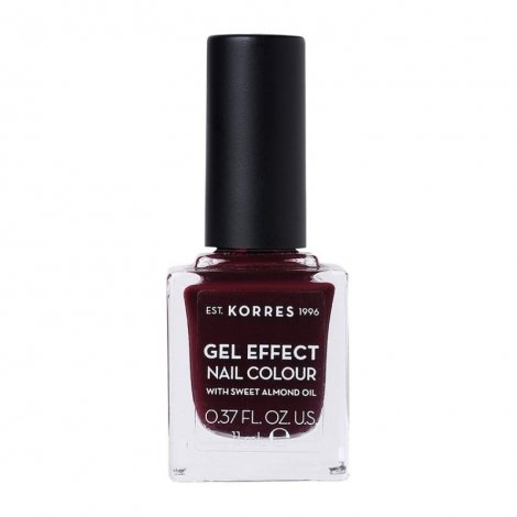 Korres Gel Effect Nail Colour Burgundy Red 57 11ml pas cher, discount