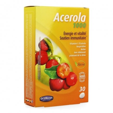 Orthonat Acerola 1000 30 comprimés pas cher, discount