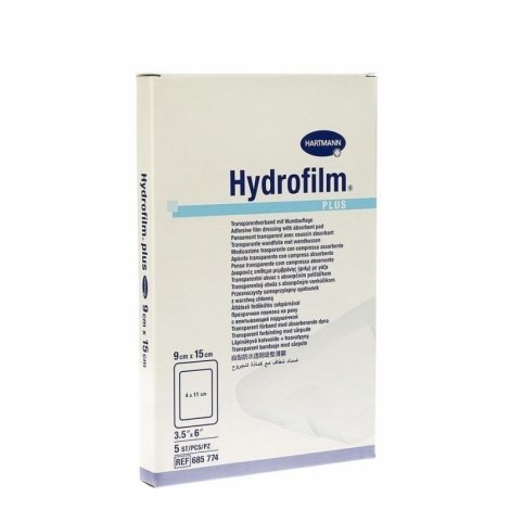 Hartmann Hydrofilm Plus Pansement Transparent avec Coussin Absorbant 9cm x 15cm 5 pièces pas cher, discount