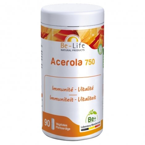 Be Life Acerola 750 Immunité Vitalité 90 gélules pas cher, discount