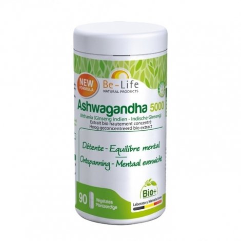 Be Life Ashwagandha 5000 Bio 90 gélules pas cher, discount