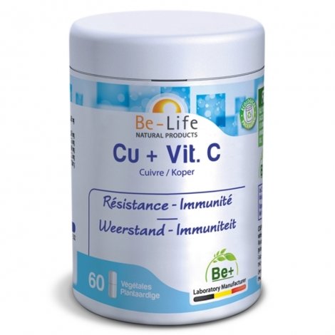 Be Life Cuivre + Vitamine C 60 gélules pas cher, discount