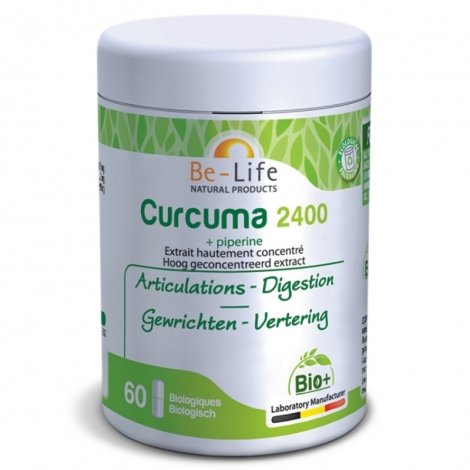 Be Life Curcuma 2400 + Pipérine Bio 60 gélules pas cher, discount
