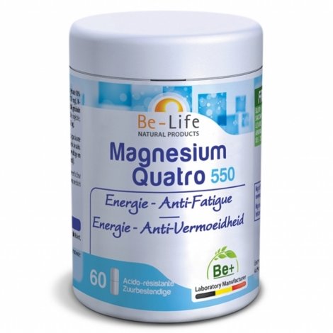 Be Life Magnesium Quatro 550 60 gélules pas cher, discount