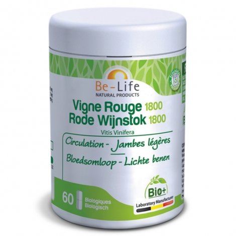 Be Life Vitis Vinifera Bio Vigne Rouge 60 gélules pas cher, discount
