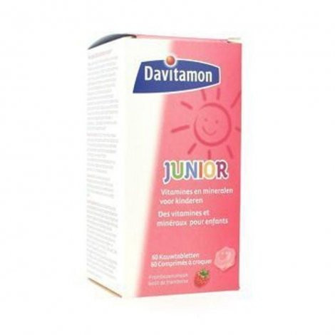 Davitamon Junior Vitamine D Goût Framboise 60 comprimés pas cher, discount