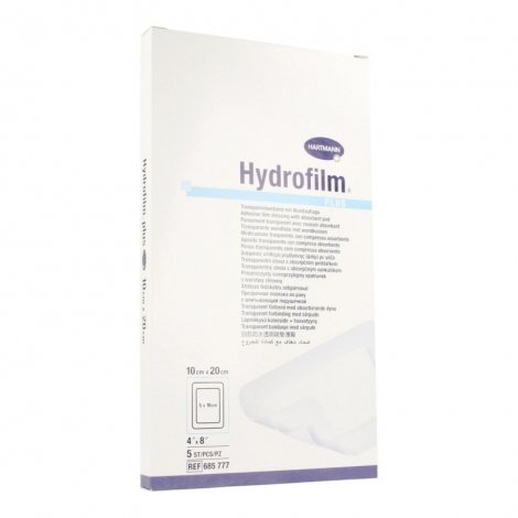 Hartmann Hydrofilm Plus Pansement Transparent avec Coussin Absorbant 10cm x 20cm 5 pièces pas cher, discount