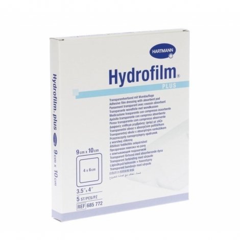 Hartmann Hydrofilm Plus Pansement Transparent avec Coussin Absorbant 9cm x 10cm 5 pièces pas cher, discount
