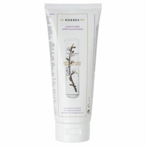 Korres Hair Apres-Shampoing Amandes & Graines de Lin Cheveux Secs/Abimes 200ml pas cher, discount