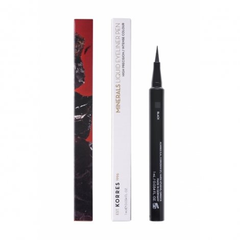 Korres KM Minerals Liquid Eyeliner Pen 01 Black 1ml pas cher, discount