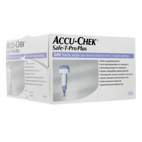 Accu-Chek Safe-T-Pro Plus Autopiqueurs Stériles 200 pièces pas cher, discount