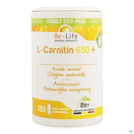 Be Life L-Carnitin 650+ 180 gélules pas cher, discount
