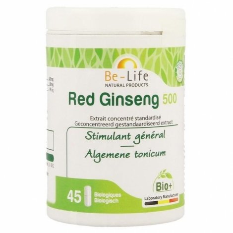 Be Life Red Ginseng 500 Bio 45 gélules pas cher, discount