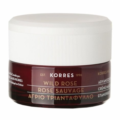 Korres Face Rose Sauvage Crème Nuit Révélateur Eclat 40ml pas cher, discount