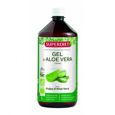 Superdiet Gel d'Aloe Vera Bio 1L pas cher, discount