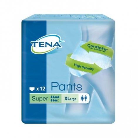 Tena Pants Super Extra Large 12 pièces pas cher, discount