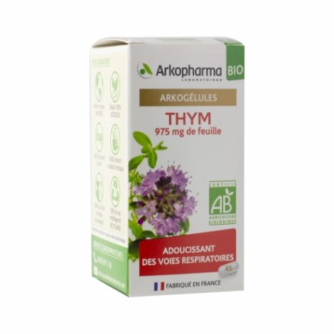 Arkopharma Arkogélules Thym Bio 45 gélules pas cher, discount
