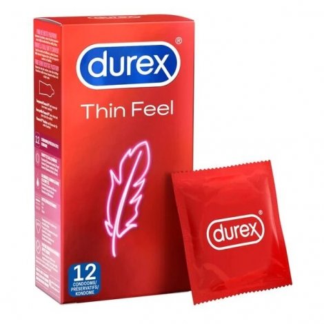 Durex Thin Feel 12 préservatifs pas cher, discount