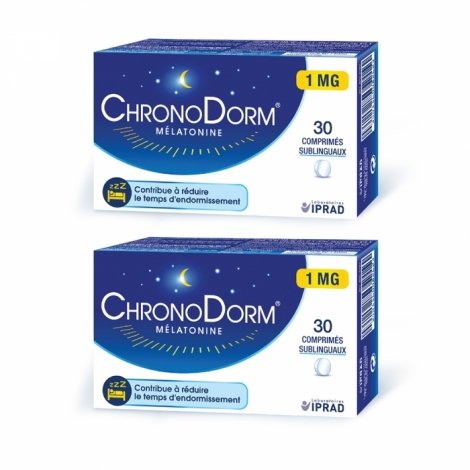 ChronoDorm Mélatonine 1 mg 2x30 comprimés sublinguaux pas cher, discount