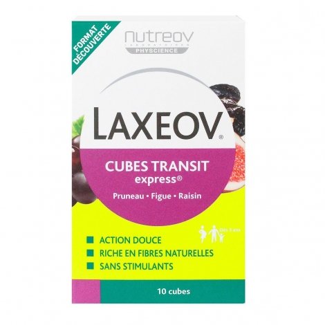 Nutreov Laxeov Cube Transit Express Goût Pruneau-Figue-Raisin 10 cubes pas cher, discount