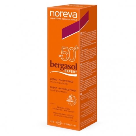 Noreva Bergasol Expert Crème Fini Invisible SPF50+ 50ml pas cher, discount