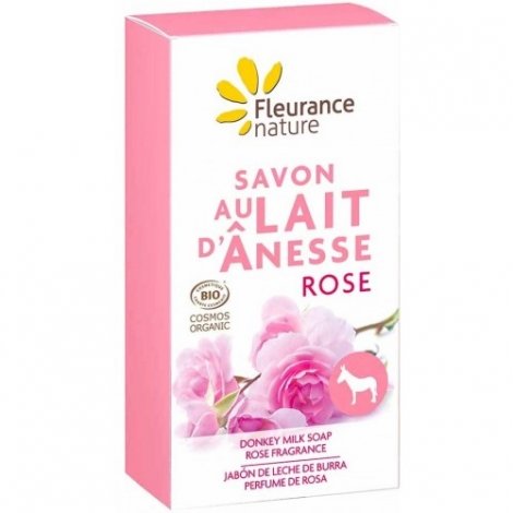 Fleurance Nature Savon au Lait d'Ânesse Rose Bio 100g pas cher, discount