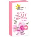 Fleurance Nature Savon au Lait d'Ânesse Rose Bio 100g
