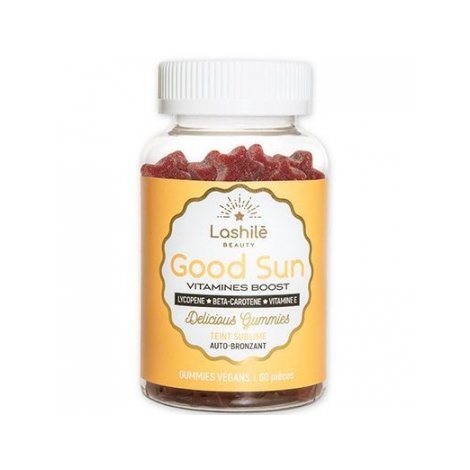 Lashilé Good Sun Vitamines Boost Autobronzant Teint Sublimé 60 gommes pas cher, discount
