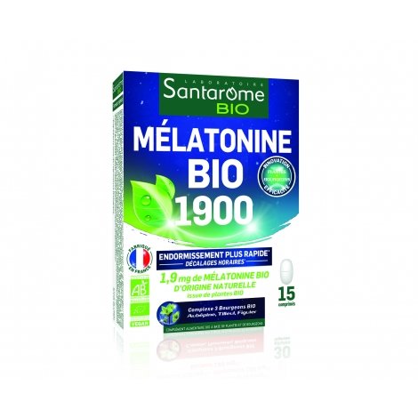 Santarome Mélatonine Bio 1900 15 capsules pas cher, discount