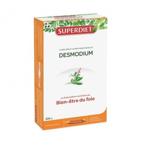 Superdiet Desmodium Bien-Etre du Foie 20 ampoules de 15ml pas cher, discount