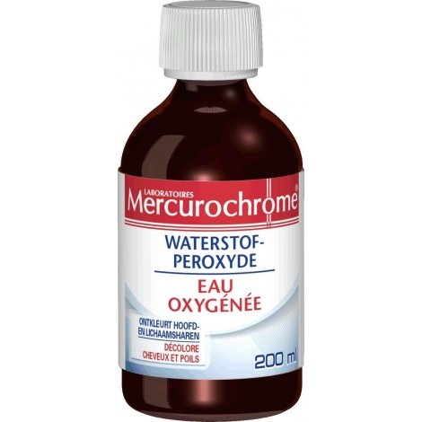 Mercurochrome Eau Oxygénée Décolore Cheveux et Poils 200ml pas cher, discount