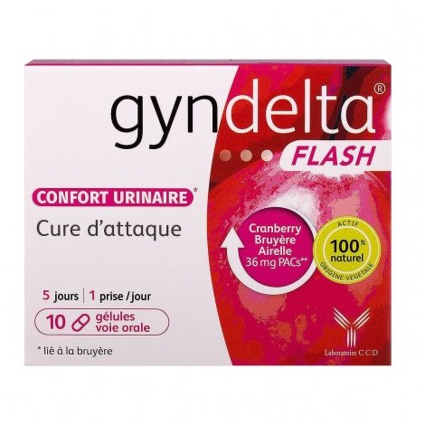 Gyndelta Flash Confort Urinaire 36mg 10 gélules pas cher, discount