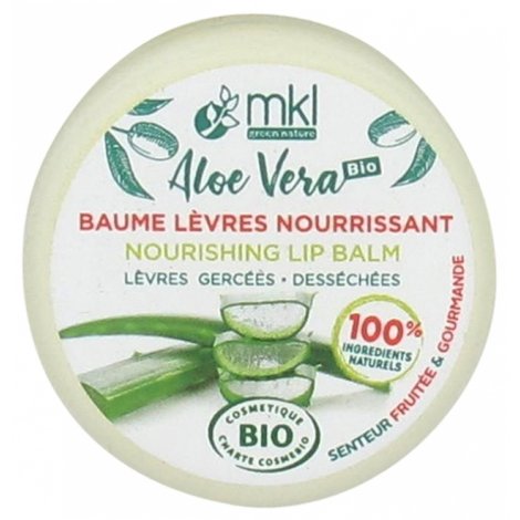 MKL Aloe Vera Baume Lèvres Nourrissant Bio 10ml pas cher, discount