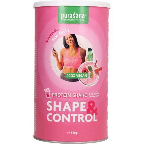 Purasana Shape & Control Protein Shake Goût Fraise & Framboise 350g pas cher, discount