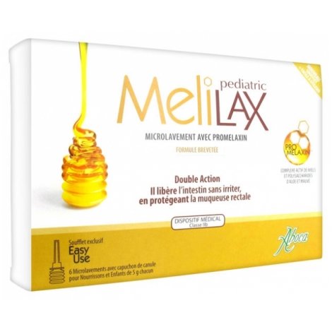 Aboca MeliLax Pediatric 6 Microlavements pour Nourrissons & Enfants pas cher, discount