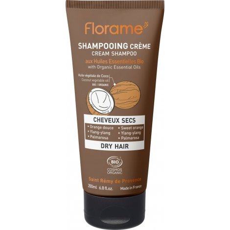 Florame Shampooing Crème Cheveux Secs Bio 200ml pas cher, discount