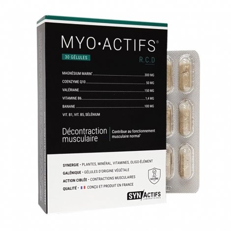 Synactifs Myo Actifs Décontraction Musculaire 30 gélules pas cher, discount