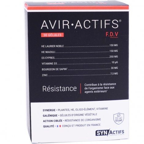 Synactifs Avir Actifs Résistance 30 gélules pas cher, discount