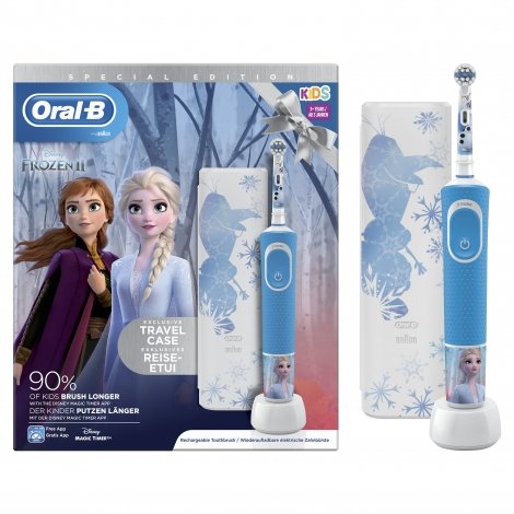 Oral-B Kids D100 Frozen 2 + Travel Case OFFRE SPECIALE pas cher, discount