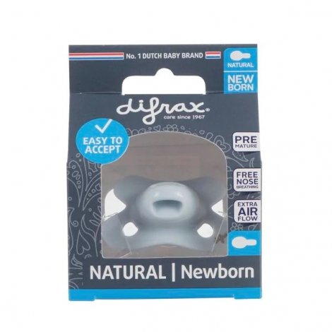 Difrax Sucette Natural Newborn Bleue pas cher, discount