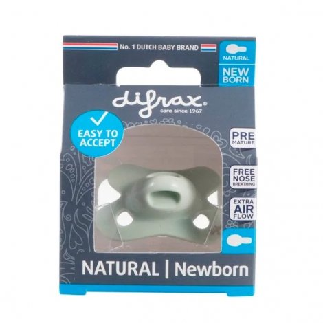 Difrax Sucette Natural Newborn Verte pas cher, discount