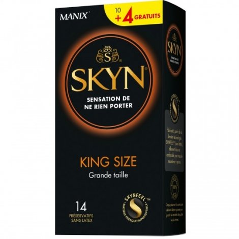 Manix Skyn King Size 10 préservatifs + 4 GRATUITS pas cher, discount