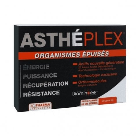 3C Pharma Asthéplex Organismes Epuisés 30 gélules pas cher, discount