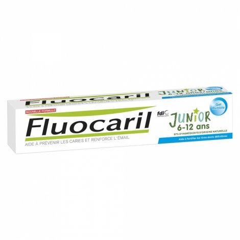 Fluocaril Junior 6-12 ans Dentifrice Gel Bubble 75ml pas cher, discount