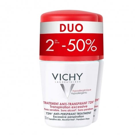 Vichy Déodorant Anti-Transpirant 72H 2 x 50ml pas cher, discount