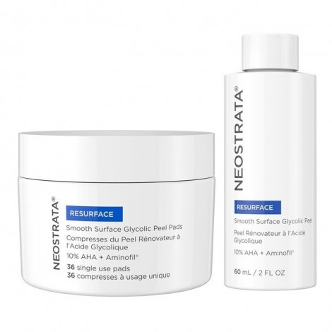 Neostrata Resurface Smooth Surface Glycolic Peel & Pads 60ml + 36 compresses pas cher, discount